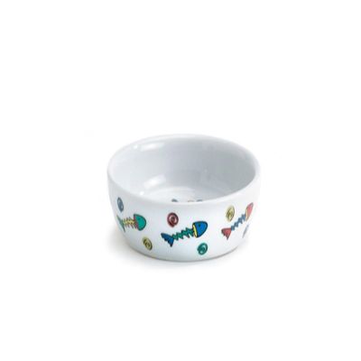 Beeztees 651050 Cat Bowl with Fish Designs, 330 ml, 13 cm