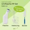 Medi-Inn Urinal Set for Men – Milky PP Urinal with Holder & Brush view 2