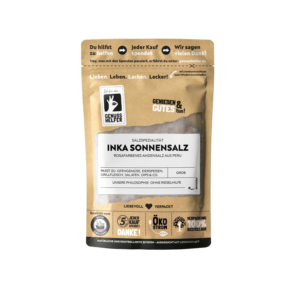 Bremer Gewürzhandel Inka Sun Salt, Pink Salt from Peru, 120 g