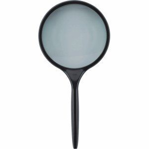 Ecobra Vision Reading Magnifier, 75 mm, 2x Magnification, Black