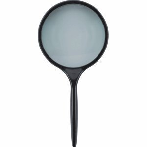 Ecobra Vision Reading Magnifier, 75 mm, 2x Magnification, Black