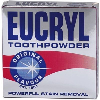 Eucryl Original Toothpowder, Powerful Stain Removal, 50 g x 2