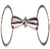 ARBO-INOX Stainless Steel Gag Snaffle Bit, 12.5 cm view 1