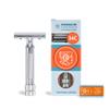 MERKUR 34C Safety Razor | Gloss Chrome Short Handle | Closed Comb view 1