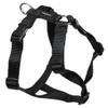 Feltmann Pug Dog Harness, Soft Nylon, Solid Black, 7–13 kg, 20 mm view 1