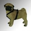 Feltmann Pug Dog Harness, Soft Nylon, Solid Black, 7–13 kg, 20 mm view 2