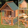 Melko XXL Wooden Rabbit Hutch 121 x 80 x 96 cm view 2