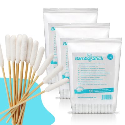 Bamboostick Ear Cleaner for Pets, 50 Pieces