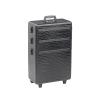 Sibel Aluminum Hairdressing Case, Black Crocodile Pattern, 63 x 36 x 22 cm view 1