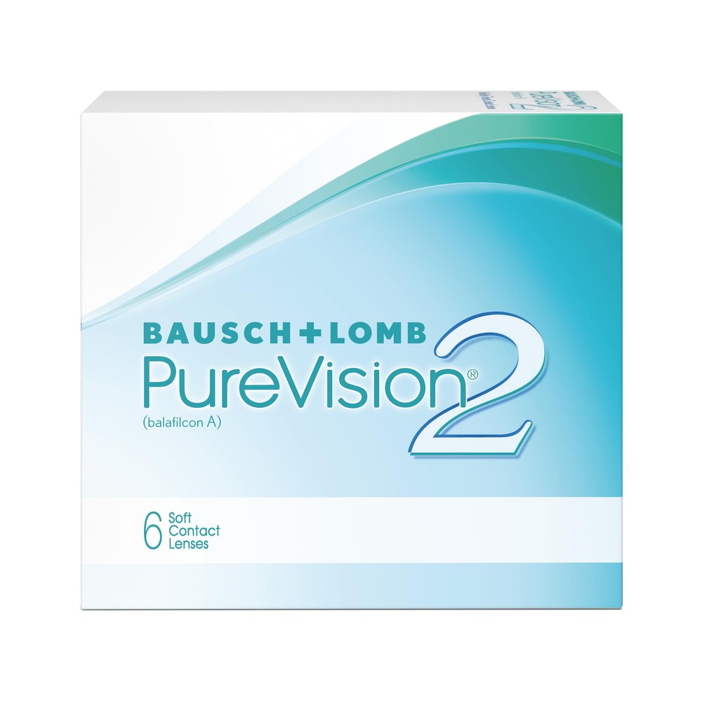 Bausch + Lomb PureVision2 for Astigmatism Monthly Toric Contact Lenses, 6 ct, BC 8.9 mm, DIA 14.5, CYL -1.75, Axis 90, -2.25 D