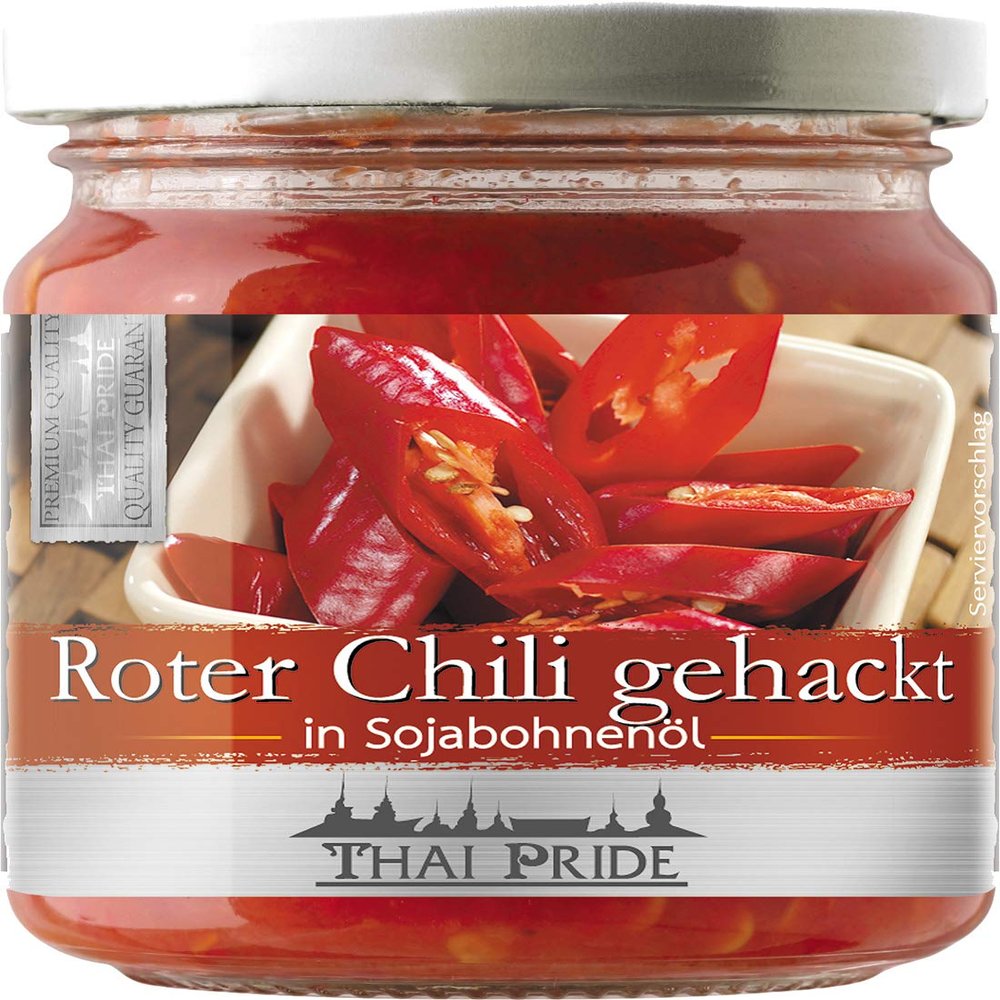 Thai Pride Chilis, Chopped, Red, 3-Pack (3 x 180 g)