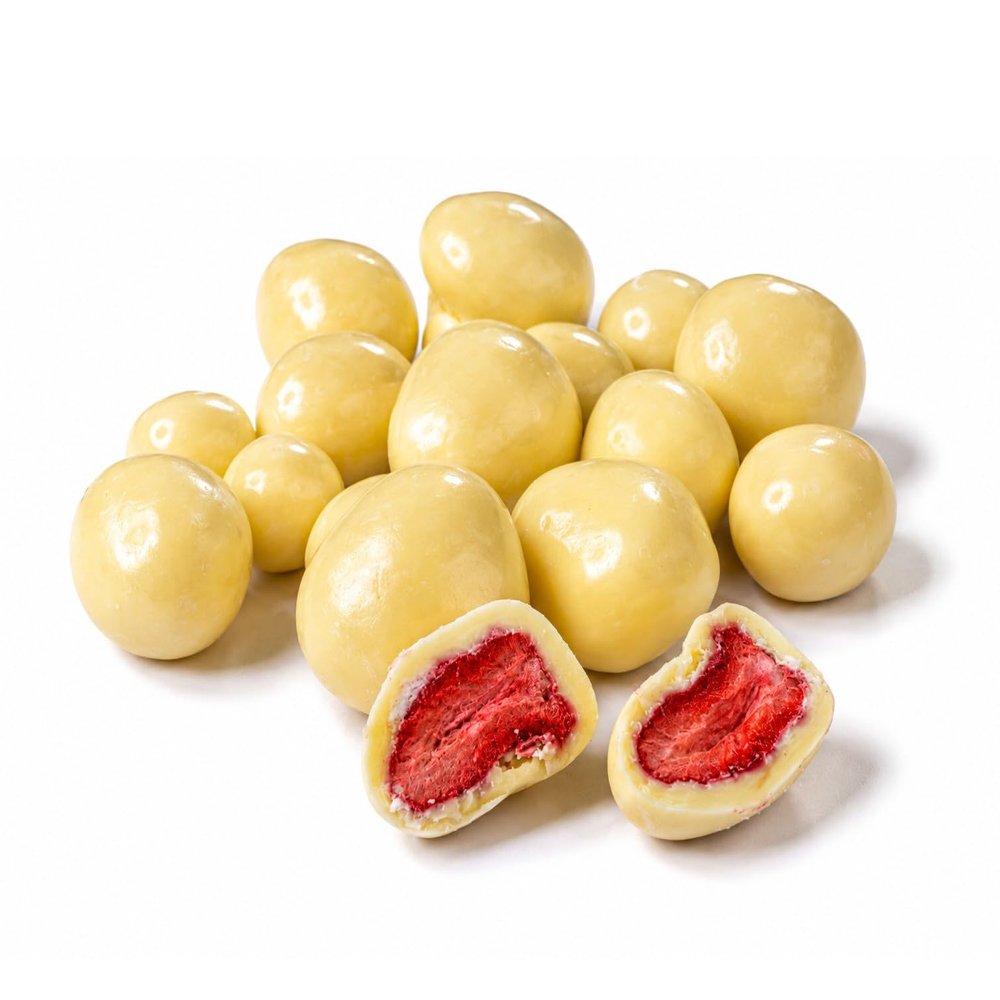 Naturkost Schulz – Freeze-Dried Strawberries with White Chocolate – 500 g