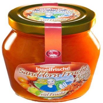 Rügen Island Fresh Sea Buckthorn Fruit Spread with Apple