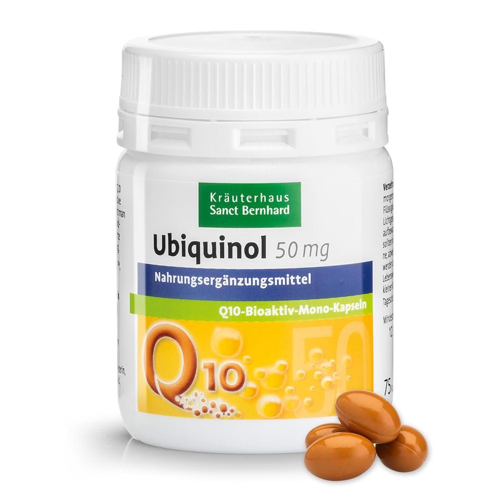 Sanct Bernhard Ubiquinol 50 mg Q10 Bioactive Capsules, 75 Count