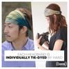 CHARM Women's Hand-Dyed Japanese Marble Khaki Headband view 2