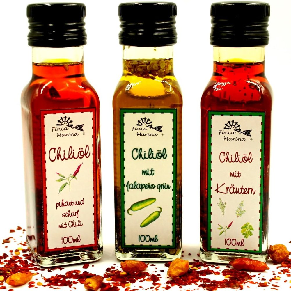 Spicy Chili Oil Specialties, 3 x 100 ml