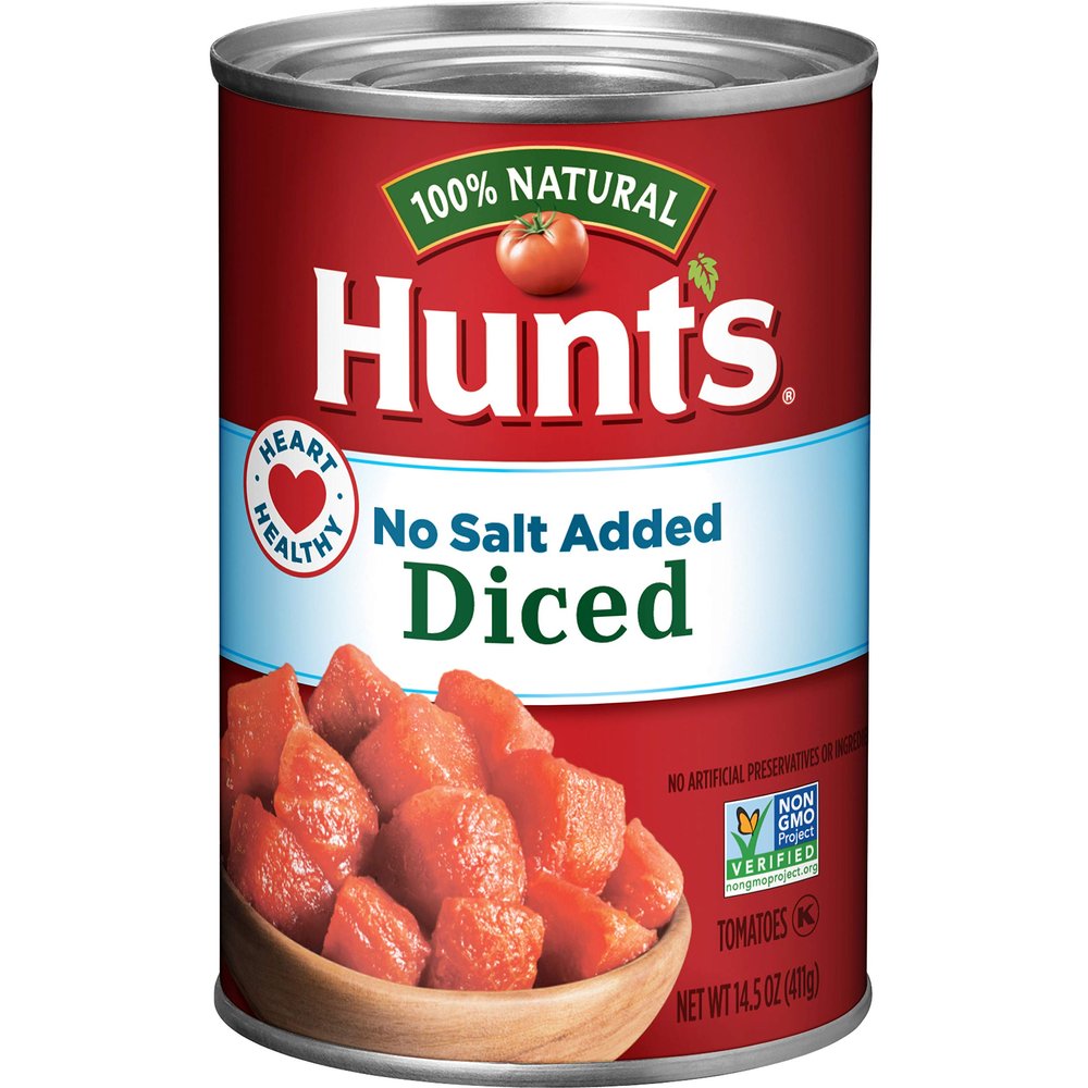 Hunt's Diced No Salt Added Tomatoes, 14.5 Ounce by Grocery Test Brand