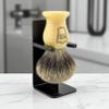 Parker Safety Razor 100% Pure Badger Bristle Shaving Brush with Classic Handle and Ivory Stand view 4