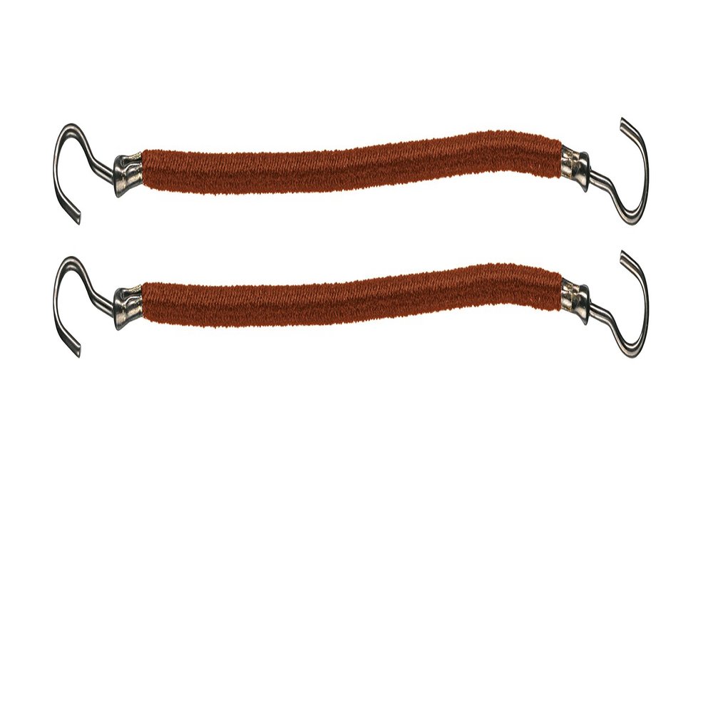 Comair Smooth Brown Hair Ties, 10 cm, 12-Pack