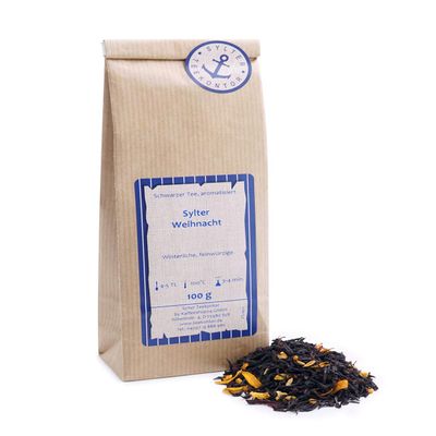 Loose Black Tea – Christmas Almond, Hibiscus Orange, Fennel, Cinnamon & Clove, 500 g