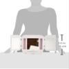 Jerdon JGL10W Euro Tri-Fold Lighted Mirror, 5X Magnification, 4 Light Settings, White view 4