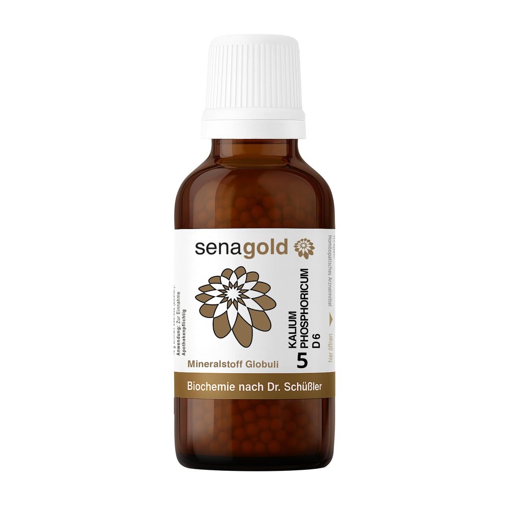 Senagold Schuessler Salt No. 5 Potassium Phosphoricum D6 Lactose-Free Globules, 50 g