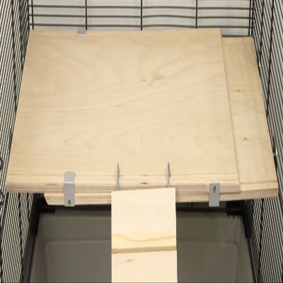 PETGARD Wooden Platform Flex - Expandable Pet Cage Level