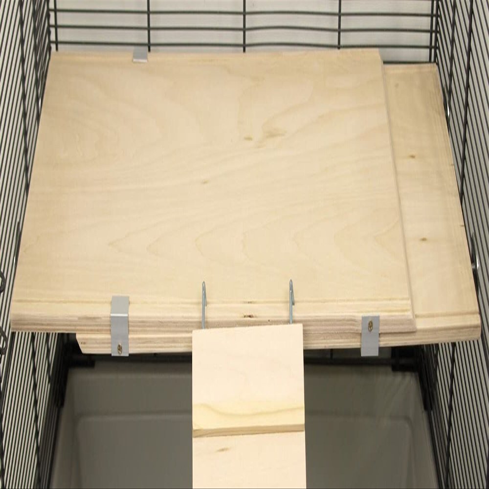 PETGARD Wooden Platform Flex - Expandable Pet Cage Level