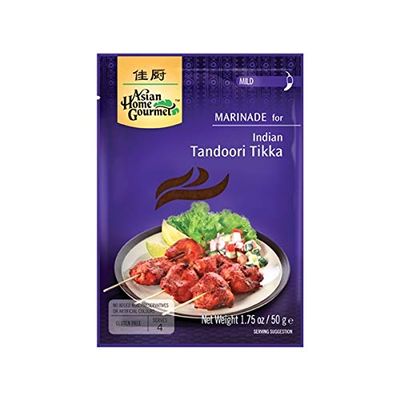 ASIAN HOME GOURMET 3-Pack Indian Tandoori Tikka Marinade 50 g [3 x 50 g]