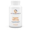Vita World Ginger 500 mg, 3-Pack, 3 x 120 Capsules – Vegan, Made in Germany view 1
