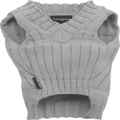 Doggy Dolly W073 Knitted Dog Sweater, Gray, XL