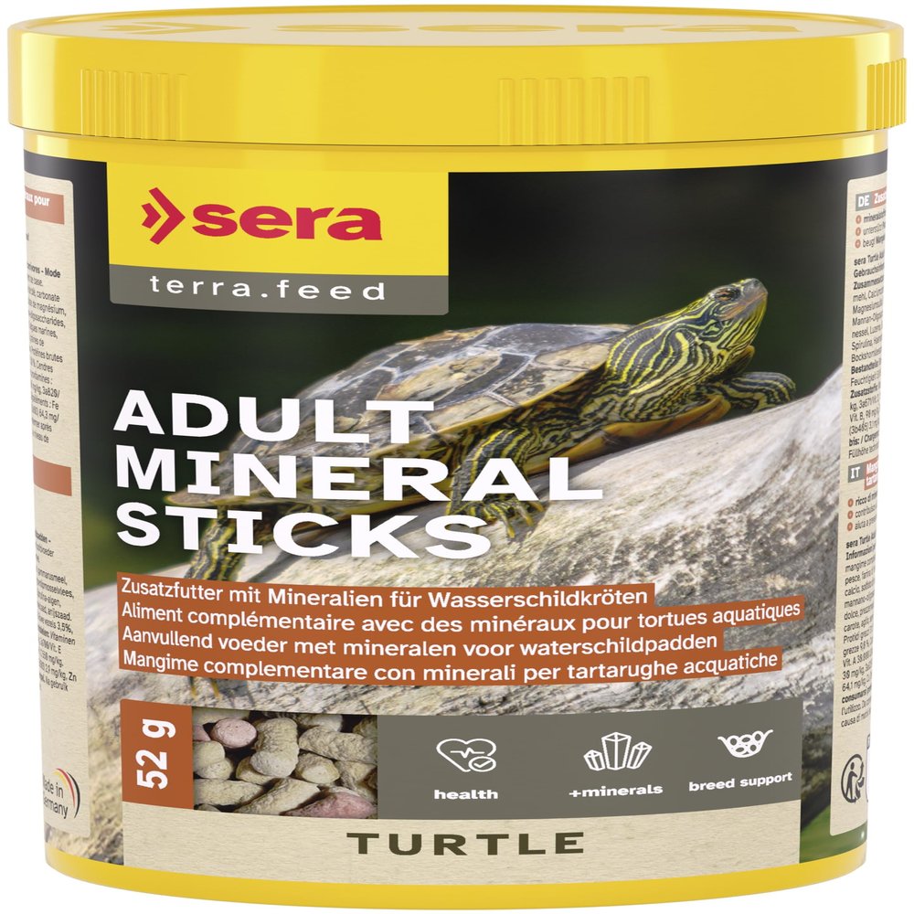 sera Turtle Adult Mineral Sticks 250ml (52g)