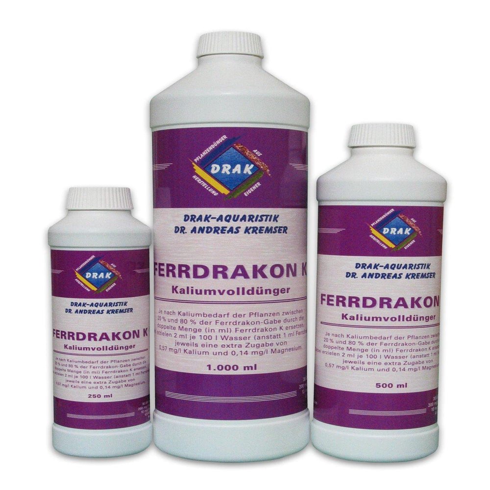 DRAK-Aquaristik Ferrdrakon K Complete Potassium Fertilizer Solution, 1.0 Liter