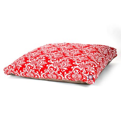 Majestic Pet Rectangular Pet Bed, Quarter-Size, Red