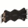 HKM PVC Soft Waffle-Texture Easy Saddle Girth Black 90 view 1