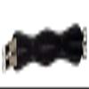 HKM PVC Soft Waffle-Texture Easy Saddle Girth Black 90 view 2