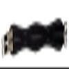 HKM PVC Soft Waffle-Texture Easy Saddle Girth Black 90 view 3