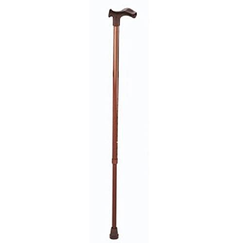 Walking Cane with Anatomical Right-Hand Grip, Bronze