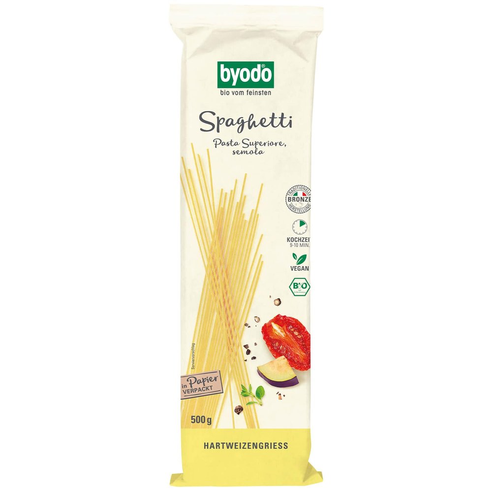 Byodo Organic Light Spaghetti, 500 g – Premium Italian Pasta