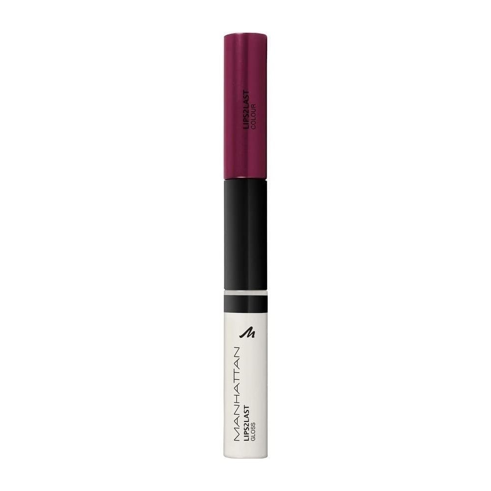 Manhattan Lips2Last Colour & Gloss, Lip Color and Lip Gloss, Soft Berry 56Q, 8 ml