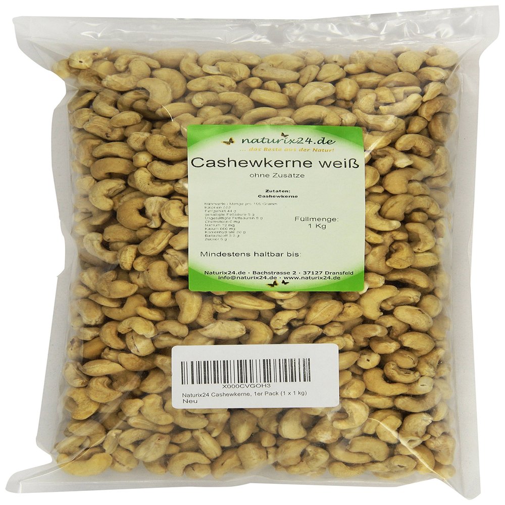 Naturix24 Cashew Nuts, 1 kg