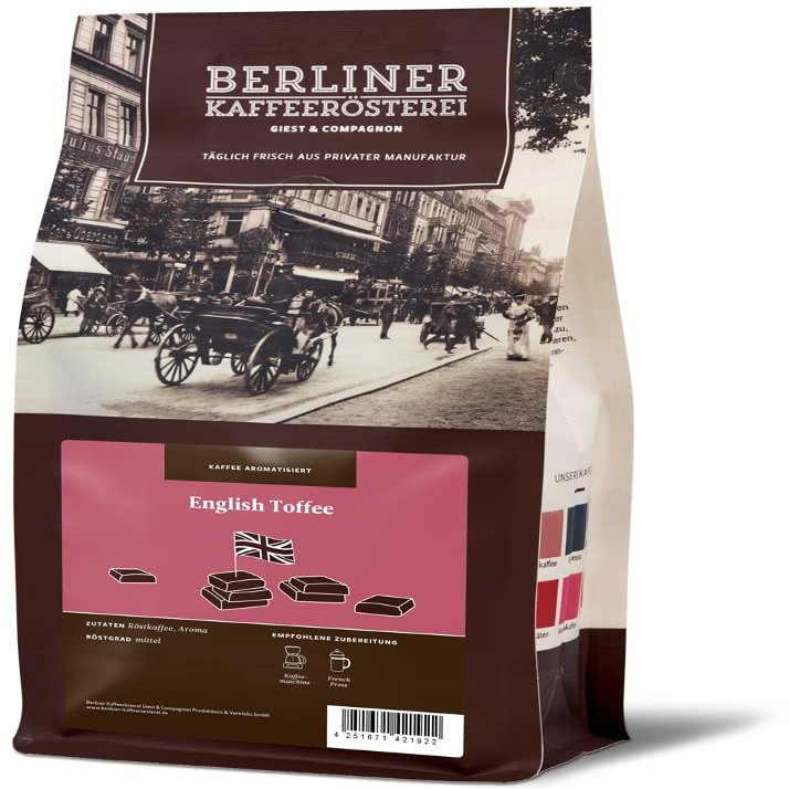 English Toffee Flavored Coffee Beans 250 g