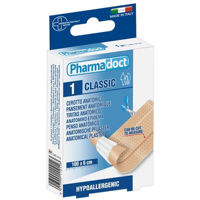Pharmadoct 25320 Bandage Strips, 100 cm x 6 cm, Pack of 12