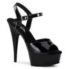 Pleaser DELIGHT-609 Women's Sandals, Black (Blk pat/blk), EU 42 (UK 9) (US 12) view 1