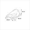 keeeper Hippo Children's Toilet Seat, 18 Months–4 Years, Anti-Slip, Ewa, White view 2