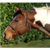 HKM Rope Halter Black/Beige, Full/Warmblood view 1