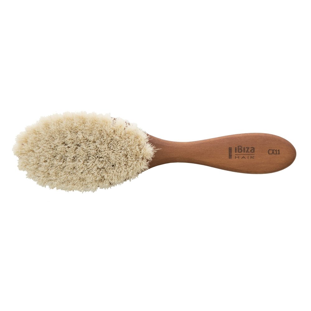 Keller Medium Baby Brush, Pear Wood, Goat Hair, Approx. 16 cm