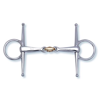 Stübben 2273 2-in-1 Full Cheek Snaffle, 14.0 cm, 16 mm, Sweet Copper Center Piece