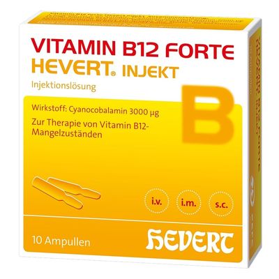 Vitamin B12 forte Hevert inject ampoules, 10 ampoules