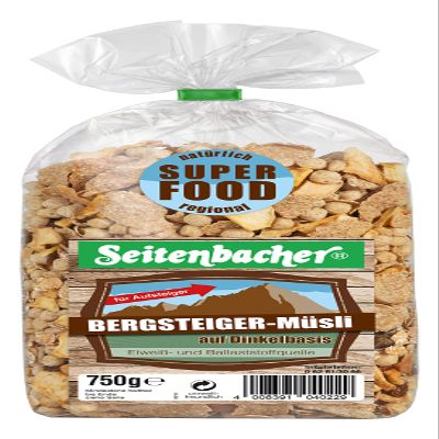 Seitenbacher Bergsteiger Muesli | Spelt | Whole Grain | Superfood | For Go-Getters | 3-Pack (3 x 750 g)